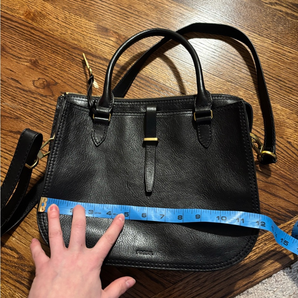 Fossil | Ryder Satchel‎ Black Leather - Picture 8 of 9